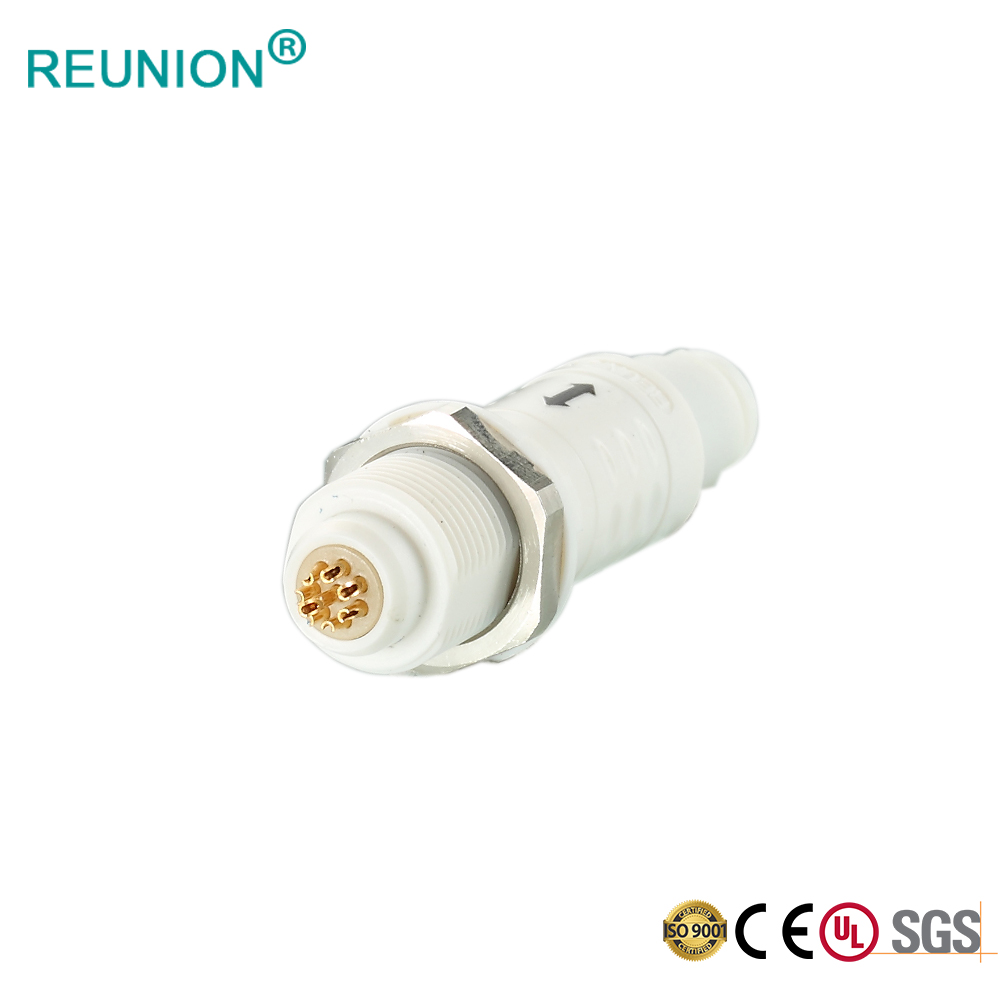 REUNION P系列G5双螺母插座IP50不防水灰色医疗连接器
