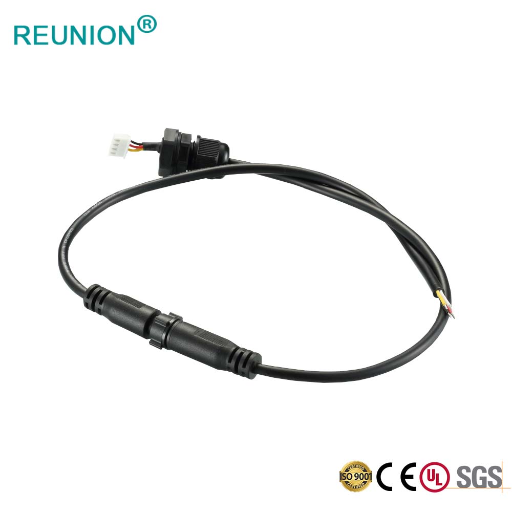 REUNION M系列螺纹连接器IP67防水用于户外LED灯光设备